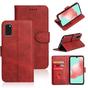 

Luxury Smart Flip Stand Calfskin Case For Samsung Galaxy A41 A 41 41A Leather Flip Case For Samsung Galaxy A41 A 4 1 Phone Cover