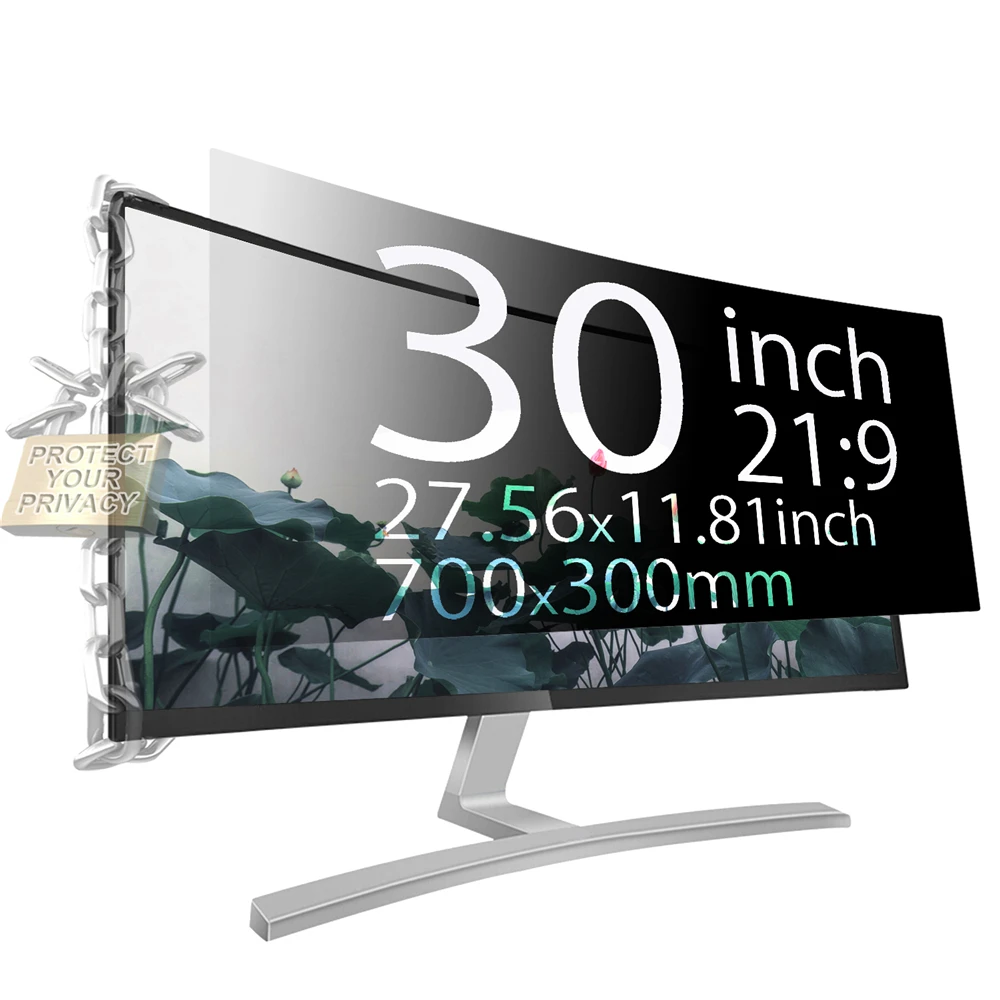 

YOSON 30 inch 700mm*300mm Screen Privacy Filters For 21:9 Anti-Glare Monitor Filter Privacy Screen Protector