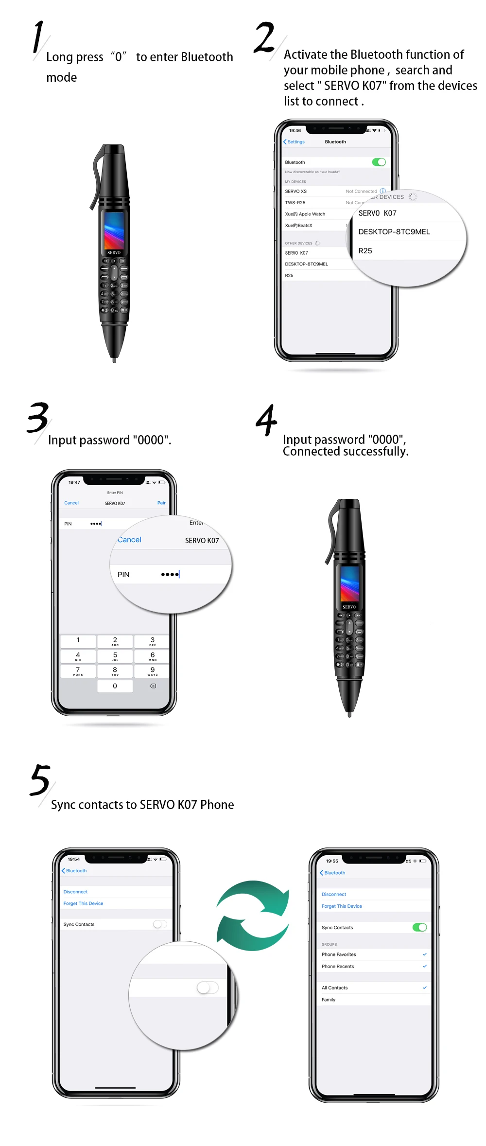 Записывающая ручка мини маленький мини мобильный телефон gsm кнопочный Bluetooth Dialer Dual SIM дешевая камера Фонарик мобильный телефон