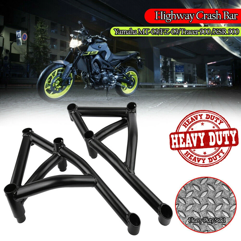 Motorcycle Highway Crash Bar Engine Bumper Guard Stunt Cage Frame Protector For Yamaha MT09 MT-09 2013-2019 Motorcycle Highway Crash Bar Engine Bumper Guard Stunt Cage Frame Protector For Yamaha MT09 MT-09 2013-2019