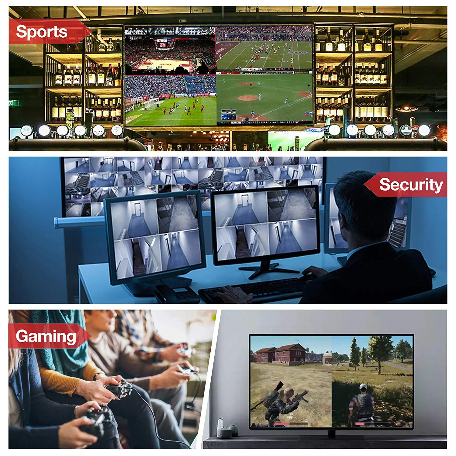 4K HDMI multi-просмотра 9x1 изображение в картинке Переключатель HDMI Quad HDTV дисплей 9 в 1 выход бесшовный переключатель фото сплиттер делитель