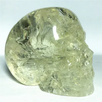 

Natural Dream citrine quartz crystal skulls for sale Stones and crystals home decoration decorative crystal