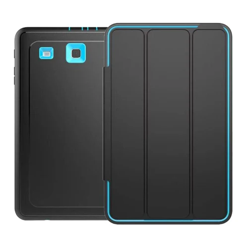 mint green Чехол полностью защищающий телефон для Samsung Galaxy Tab E 9,6 SM-T560 T561 с экранной пленкой, безопасный ударопрочный жесткий чехол - Цвет: mint green