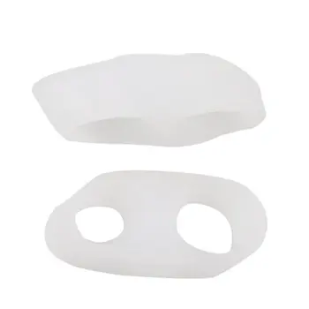 

Silicone Little Toe Sub-toe Separator With Double Holes Reshaping Ectropion Aligner Orthosis Feet Care Separator