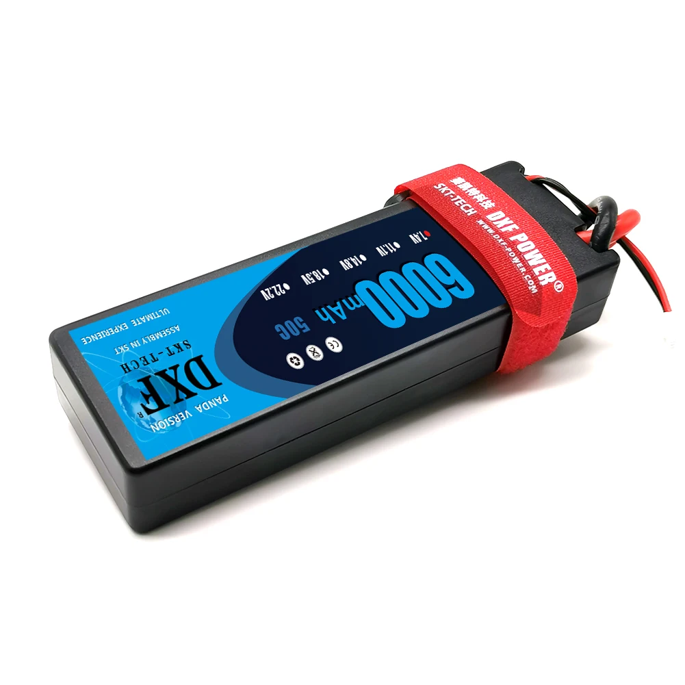 DXF 2 шт. 7 4 в 6000 мАч 50C 2S класс A Li poly Lipo аккумулятор жесткий чехол для