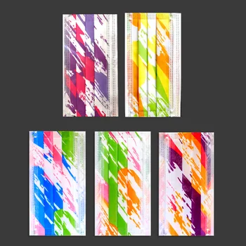 

10/50/100Pcs New Colorful Camouflage Disposable Face Mask 3-layer Non-woven Melt-blown Fashion Mask with Fliters Mouth Mask