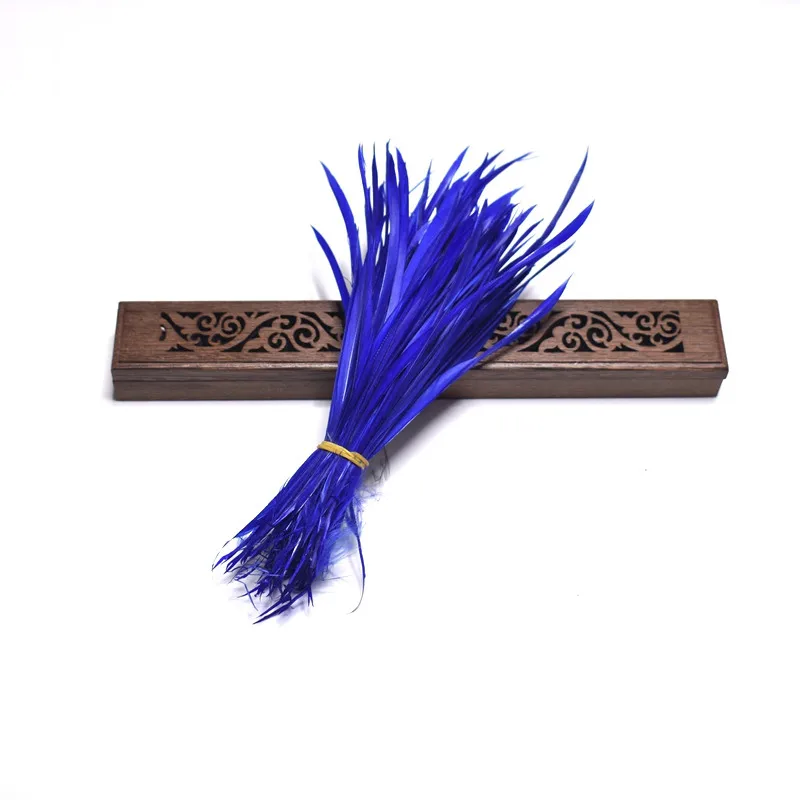 Royal blue Тонких мягких гусиных Биот перьев для рукоделия 15-20 см DIY турецкое платье, украшенное перьями/ювелирными изделиями/Свадебные украшения для наращивания волос - Цвет: Royal blue
