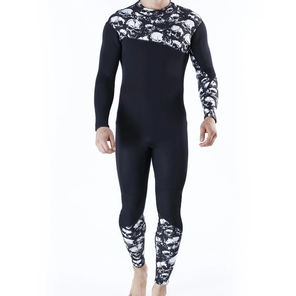Full Body Swimsuit Diving Suit Wetsuit Long Sleeve Keep Warm Back Zip for Scuba Snorkeling Water Sports Multiple Sizes