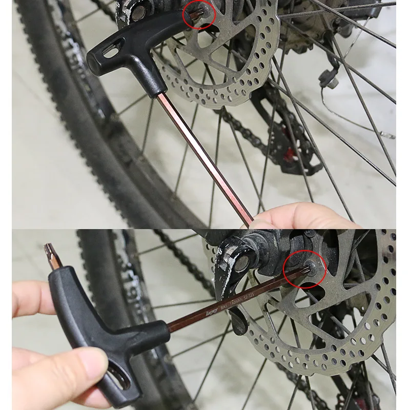 T25 Torx гаечный ключ Отвертка дисковый тормоз горного велосипеда диск Установка инструмент демонтажа