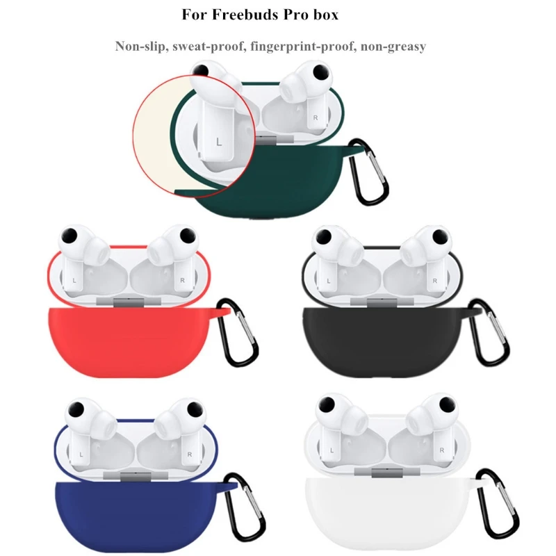 

Headphone Earphone Cover Case For Hua-wei Freebuds Pro Bluetooth Protective Water-proof Silicone Shocks For Hua-wei New Case Set