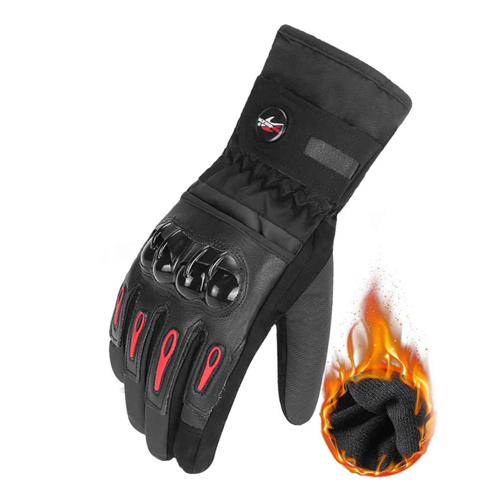 MTV-08 Black Мотоциклетные Перчатки Guantes, мотоциклетные перчатки для верховой езды, перчатки для заездов, дышащие мотоциклетные перчатки на полный палец,, водонепроницаемые, ветрозащитные, зимние - Цвет: MTV-08 Black