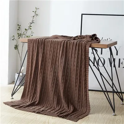 Хлопковое одеяло массивное вязаное одеяло для дивана офисное одеяло для короткого сна полотенце летнее кондиционер одеяло s для кровати
