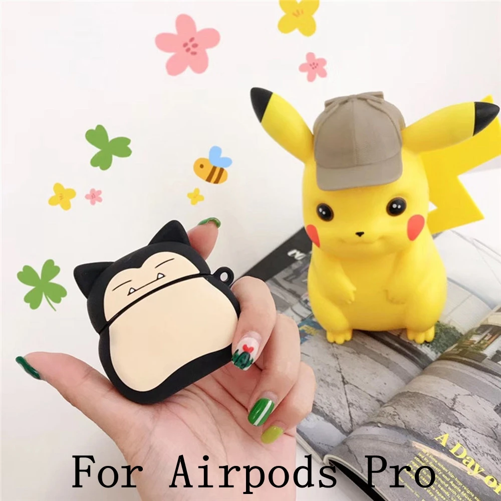 Для Apple Airpods 1 2 3 чехол для наушников с милым рисунком Snorlax Kabigon Bear чехол для наушников для Airpods Pro Чехол - Цвет: For Pods Pro GJ6005