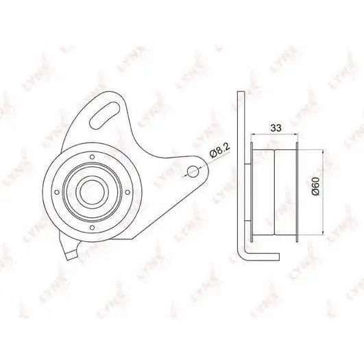 Roller tension TIMING belt HYUNDAI GALLOPER I-II 2.5D 91-03/H-1/STAREX 97-04 h100 93-00 LYNXauto PB-1030 | Автомобили и мотоциклы