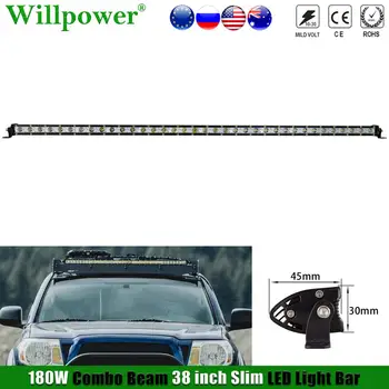 

Offroad Car Roof 38" Slim LED Light Bar For Jeep JK 4x4 Truck UTV Offroad 4WD SUV Fog Light Bar Spot Flood Combo Driving Lamp