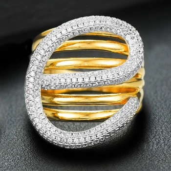 

GODKI 2019 Charm Monaco Design Korean Twist Stackable Rings for Women Cubic Zircon Finger Rings Beads Ring Boho Beach Jewelry