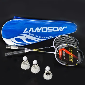 

Landson Standard Lightweight Badminton Set Durable Carbon Aluminum Training Badminton Racket With Tote Bag Sports Equipment