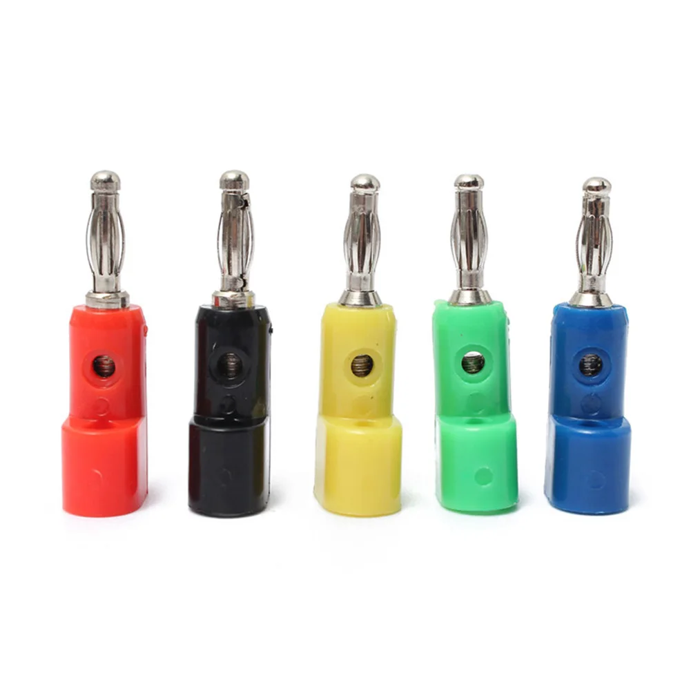 

4MM Banana Plug Audio Speaker Connectors 4mm Banana Plug Socket for Binding Post Test Probes Terminal Connector