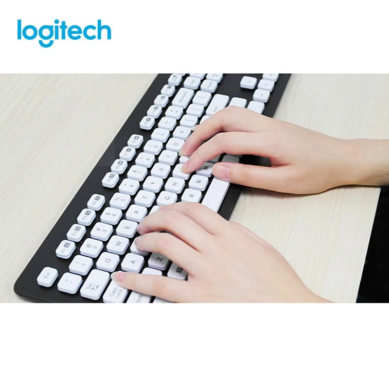 Logitech K310 моющаяся Водонепроницаемая Проводная usb-клавиатура для ПК, ноутбука, компьютера, проводная клавиатура, USB домашняя офисная Коммерческая клавиатура