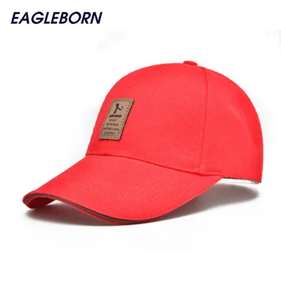 EAGLEBORN snapback женская брендовая модная бейсбольная кепка для мужчин и женщин хлопковые Повседневные шапки Мужские casquette bone gorra - Цвет: red