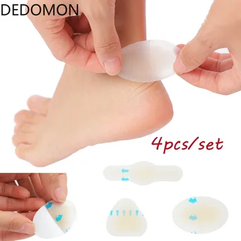 

4PCS Heel Sticker Blister Plaster Adhesive Hydrocolloid Gel Blaster Anti-wearing Pedicure Patch Foot Care Tool