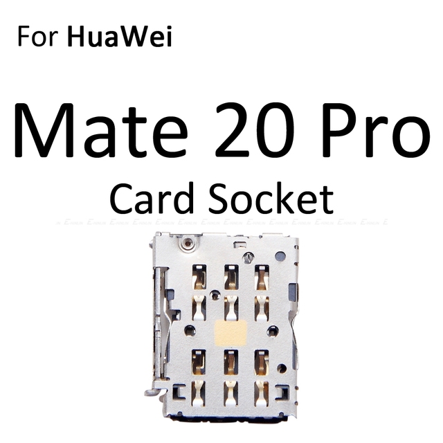SD / Sim Card Tray Socket Adapter For HuaWei Mate 20 Pro X 20X Lite Connector Holder Slot Reader Container