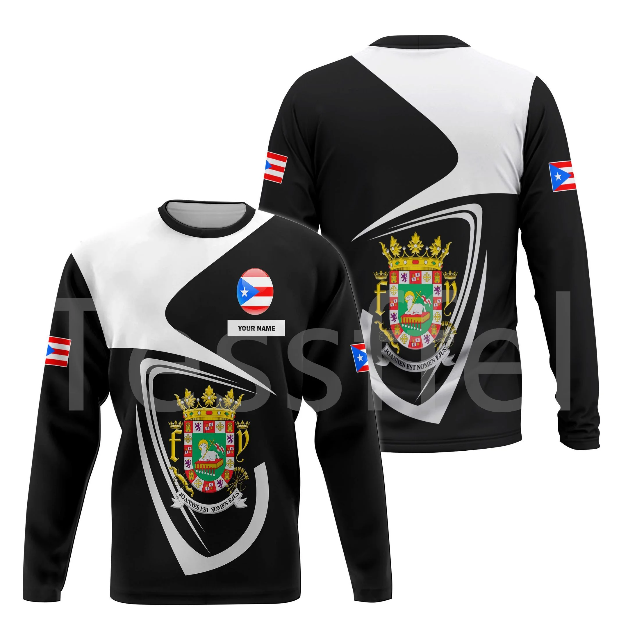Tessffel Country Flag Puerto Rico Tattoo Emblem 3DPrint Men/Women Harajuku Pullover Casual Funny Hoodies Unisex DropShipping A18