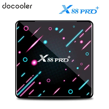

Smart TV BOX X88 Pro Plus Android 9.0 Octa Core RK3368 4GB 128GB Google Voice Assistant 4K Dual Wifi BT Netflix Fast Set top BOX
