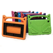 Для Amazon Kindle Fire HD10 10 дюймов чехол для планшета с ручкой и подставкой защитный чехол для кожи для детей безопасный милый маленький Дьявол EVA пена