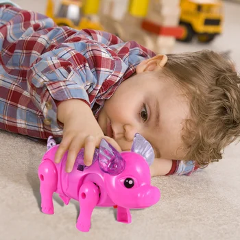 

3pcs Electric Pig Toy Useful Durable Practical Kids Gift Kids Plaything Educational Supply for Kids Toddler Children