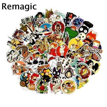 

12sets Miyazaki Hayao characters 50pcs/set classic 90s kids Stickers pack paster scrapbooking diy phone laptop decorations gifts