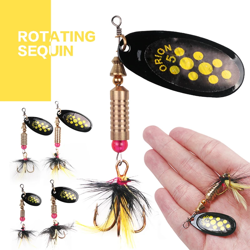 

5pcs Freshwater Sea Lake Fishing Sequins Lures Simulation Fake Hard Baits Fresh/Sea Water Luya Sequins Different Sizes