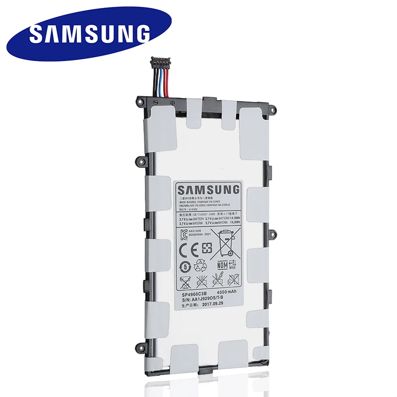 Аккумулятор для планшета Samsung SP4960C3B 7 0 мАч GALAXY Tab 4000 Plus P3110 P3100 P6200 P6210|Аккумуляторы