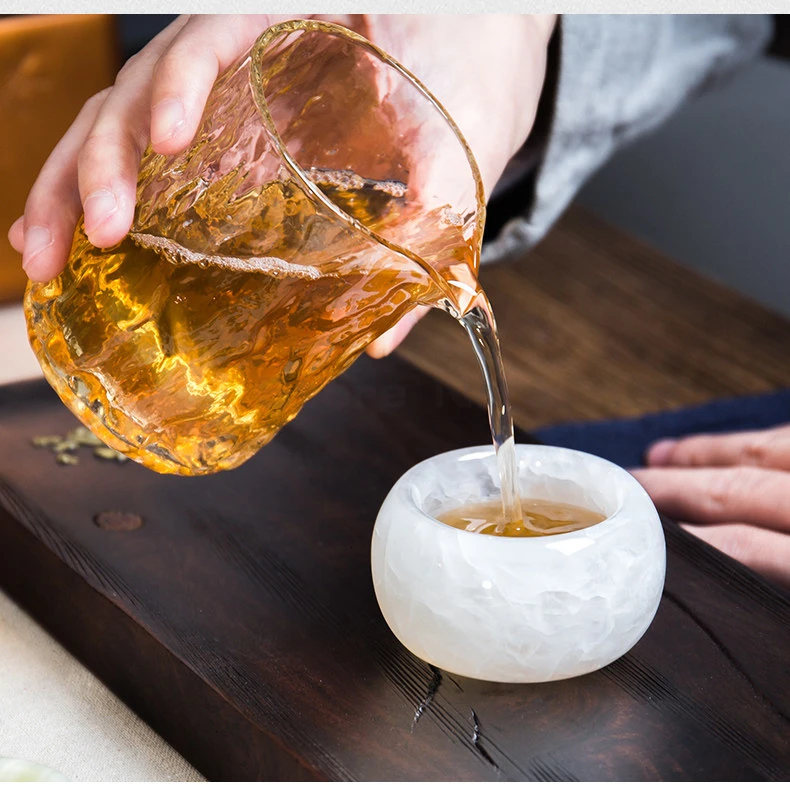 Rong Shan Tang Jade tea cup Master Cup одна чашка Толстый белый нефрит фарфор ручной Sip чайная чашка Личная чашка кунг-фу чай есть костюм