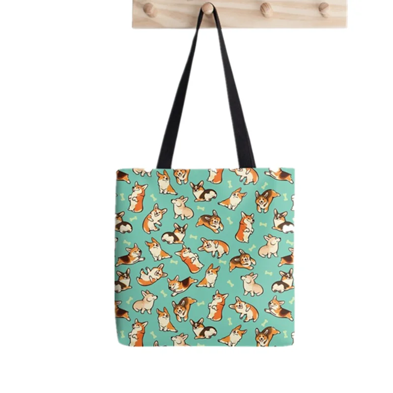 Shopper Inclusive Rainbow Tote Bag Printed Tote Bag women Harajuku shopper handbag girl Shoulder shopping bag Lady Canvas Bag