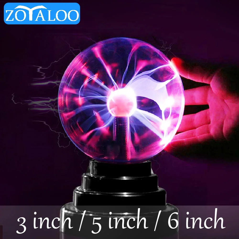 СВЕТОДИОДНЫЙ Ночник Новинка волшебный хрустальный плазменный шар Сенсорная