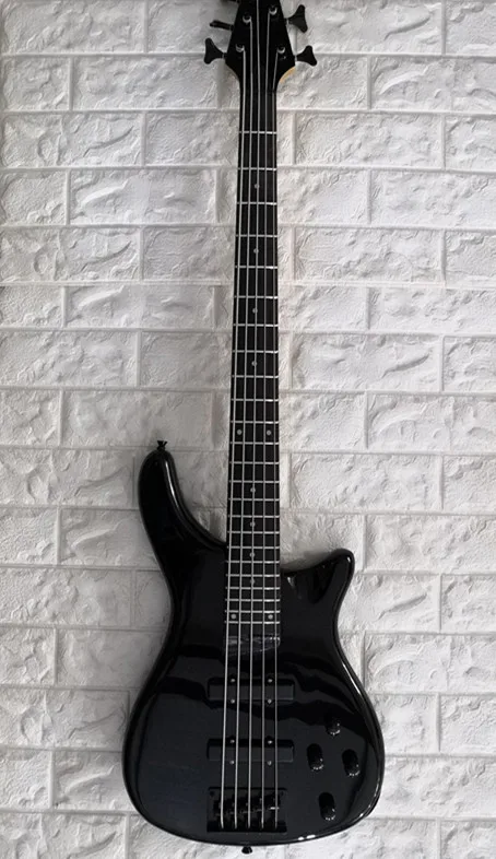 Электрическая бас гитара 5 струн черный цвет палисандр гриф активная Электроника. Индивидуальные, paypal доступны! Bs-20