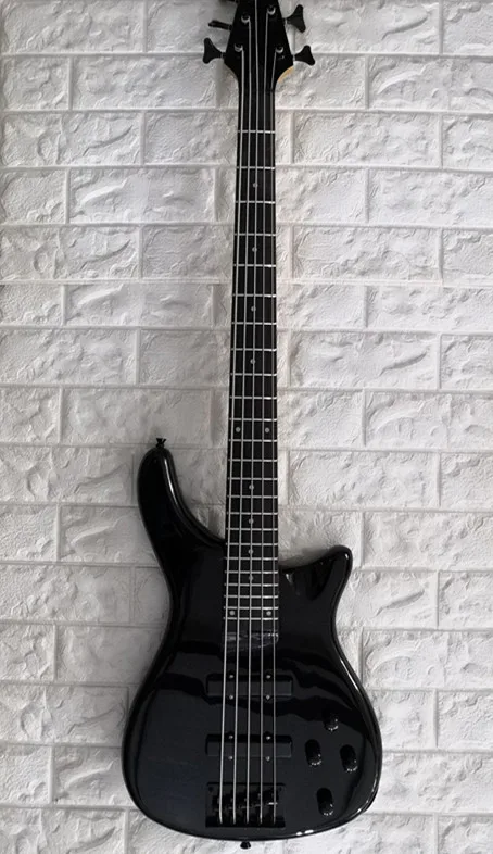 

Electric Bass guitar 5 strings Black color Rosewood fretboard ACTIVE ELECTRONICS.customized,Paypal available!Bs-20