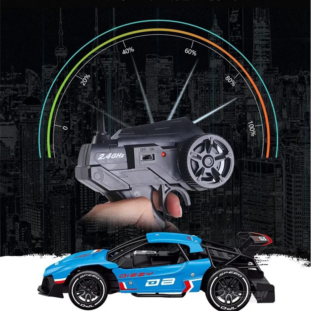 1:16 RC Дрифт гоночный автомобиль 2,4G 2WD Металлический Высокоскоростной пульт дистанционного управления 600mAh ABS анти-столкновения прочный пульт дистанционного управления игрушечный автомобиль