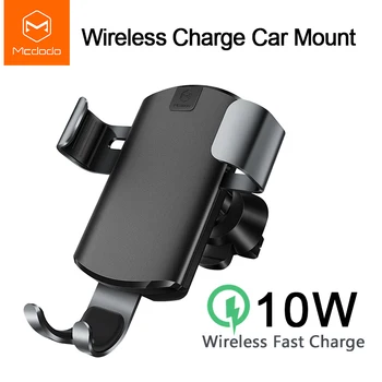 

Mcdodo Car Qi Wireless Charger for iPhone XR XS Max 8 Gravity Holder Fast Wireless Charging Air Vent Mount for Car Phone Charger
