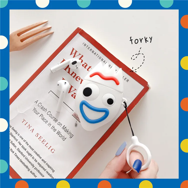 Toy Story Mr. Fork чехол для наушников для Airpods 1 2 чехол силиконовый беспроводной Bluetooth Heardset для Air pods 1 2 Чехол с пряжкой