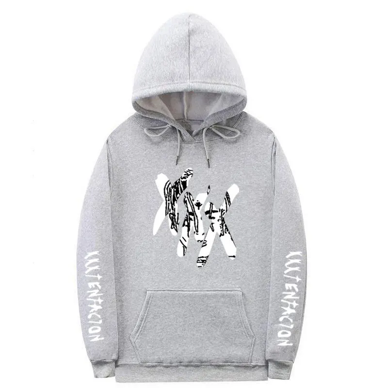 XXXTentacion толстовки мужской/Женский Повседневный пуловер уличная Толстовка Sudadera Hombre Harajuku Мужской капюшон с круглым вырезом размер S-2XL