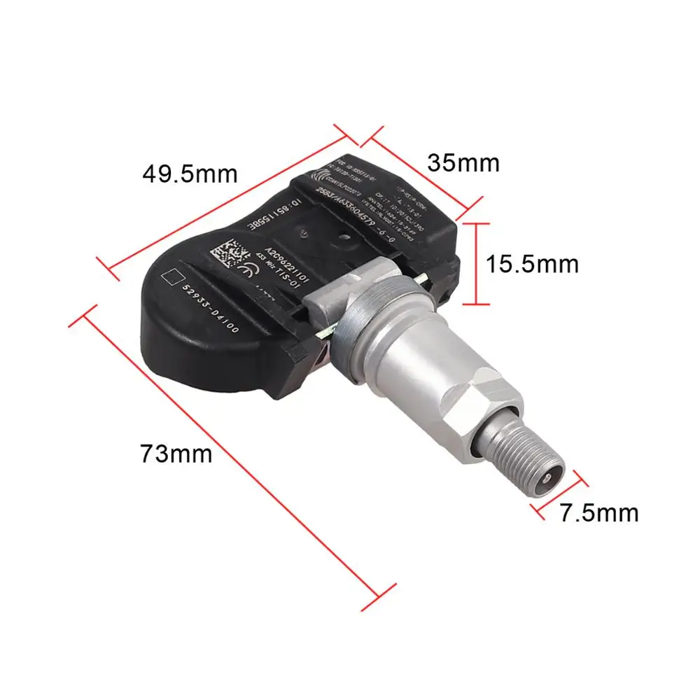 Датчик давления в шинах AUTOUTLET 433 МГц для Hyundai & Kia 52933 d4100|Системы контроля