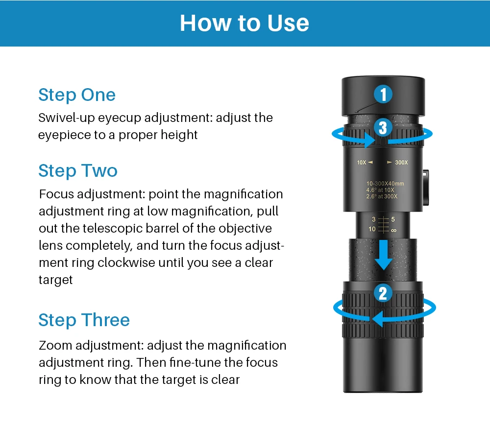 com tripé de smartphone para acampamento caça lll visão noturna monocular