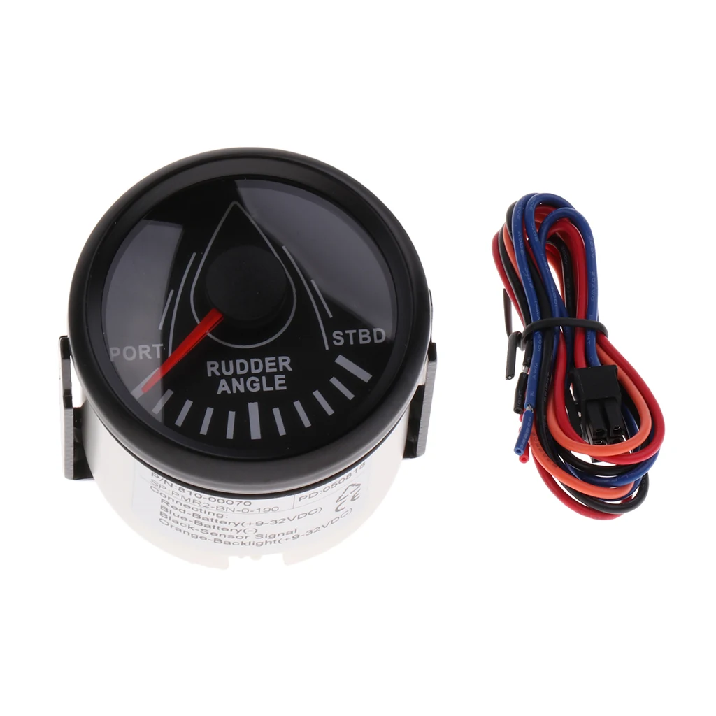 Black Black Морской угол руля с датчиком сопряжения 0-190 52 мм 900-00074 - Цвет: Black Black
