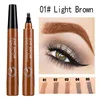 5-color four-pronged eyebrow pencil eyebrow brush split liquid waterproof long-lasting eyebrows enhancer pencil eyebrow shadow ► Photo 2/6