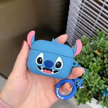 

Stitch Earphone Case For Airpods Pro Case Silicone Cute Bear Dog Cartoon Headphone/Earpods Cover For Apple Air pods Pro 3 Cases