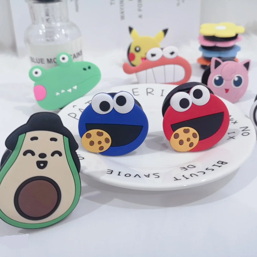 

Kingqiu Cartoon Universal Mobile Phone Ring Holder Airbag Gasbag fold Stand Bracket For iPhone X XR Samsung Huawei Xiaomi