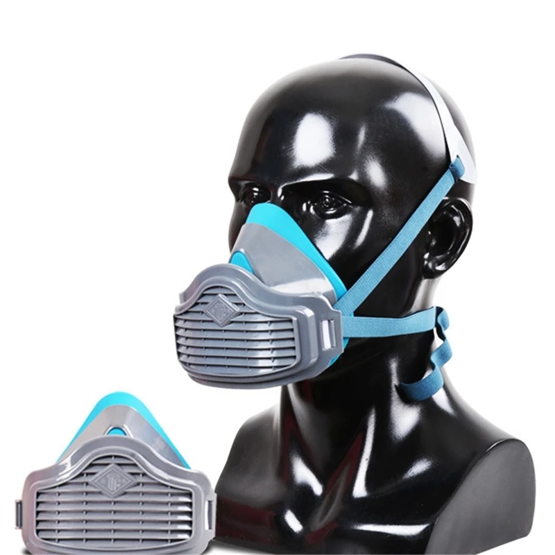 

Immediate delivery half face filter dust-proof gas mask PM2.5 respirator safety protective mask anti-bacterial anti-flu anti-fog