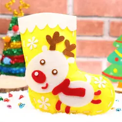 2019 Рождественский праздник DIY чулки рождественские Висячие Сумки красные носки ручной работы украшения игрушки